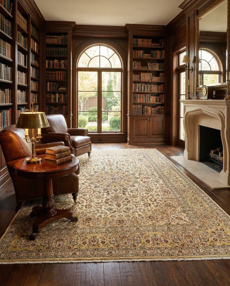 Detail image of 8' 2 x 11' 6 Kashan Rug