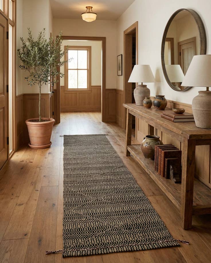 Detail image of 2' 6 x 10' 4 Hand Knotted Darya Wool Runner Rug