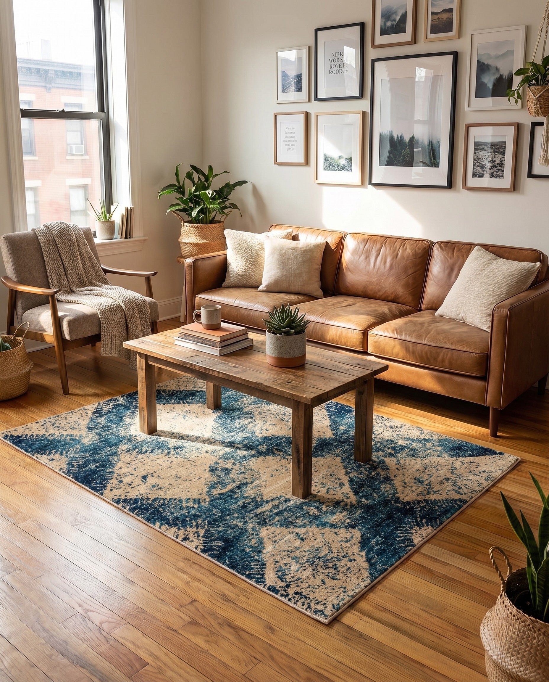Blue Graham Rug