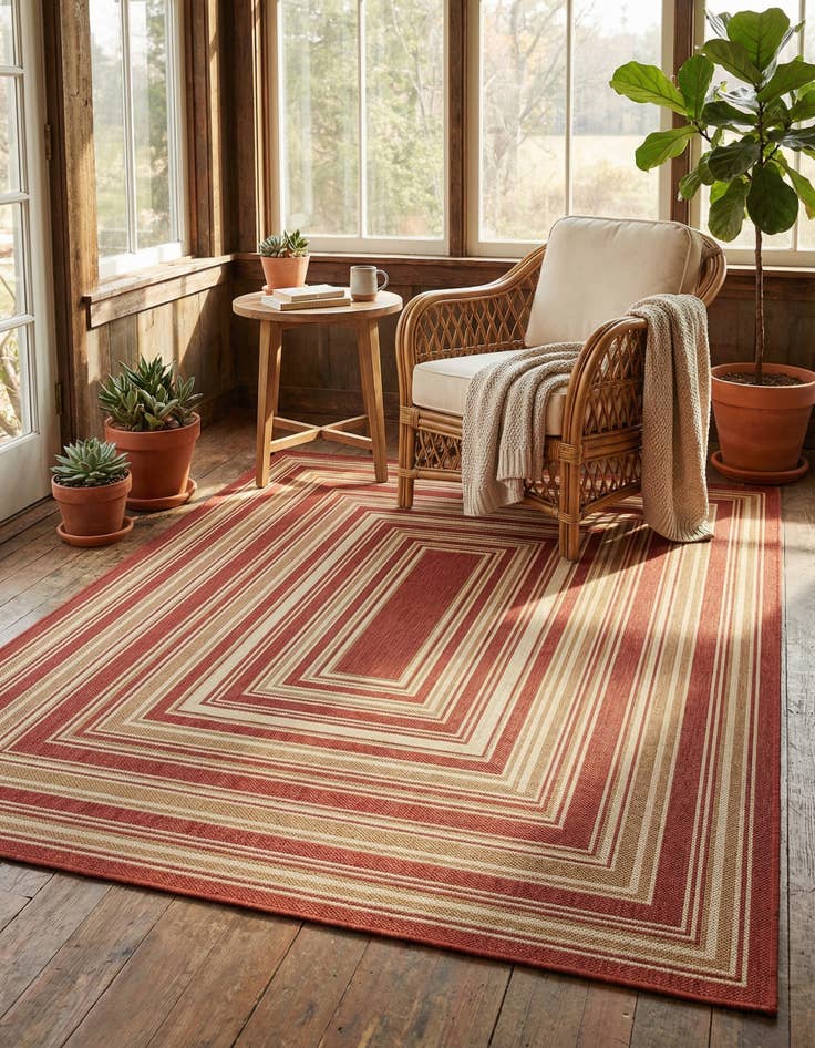 Detail image of 10' x 13' Easy-Clean Baja Indoor / Outdoor Rug