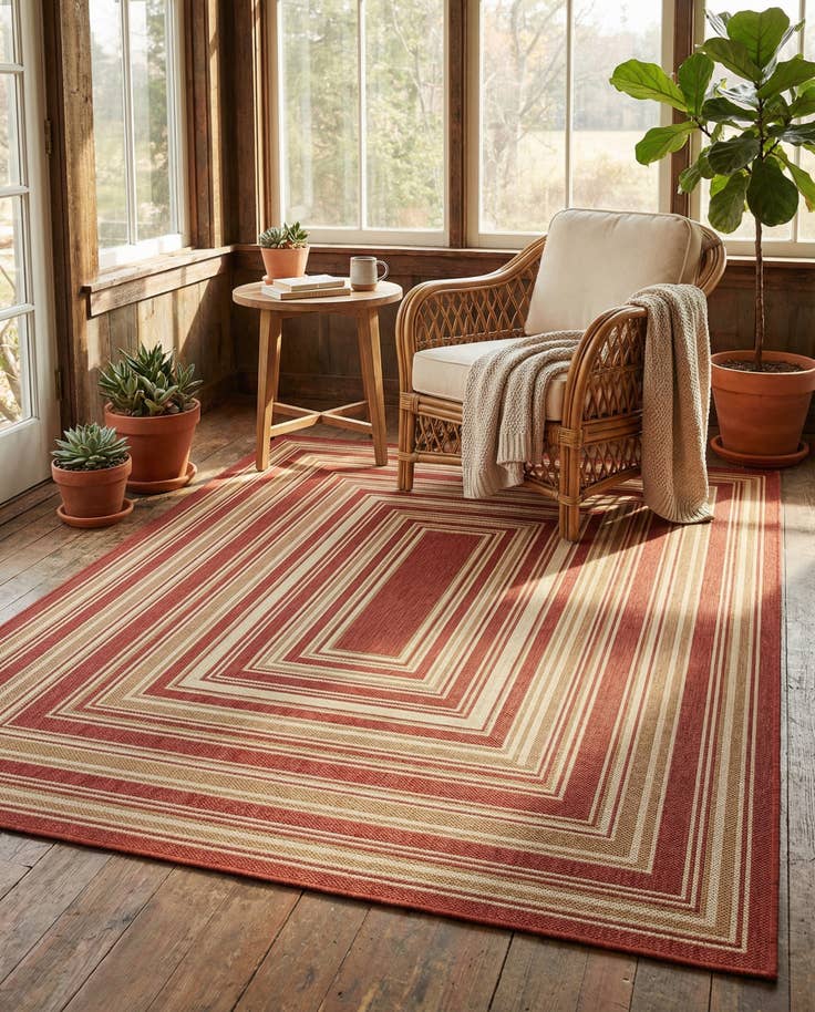 Detail image of 10' x 13' Easy-Clean Baja Indoor / Outdoor Rug