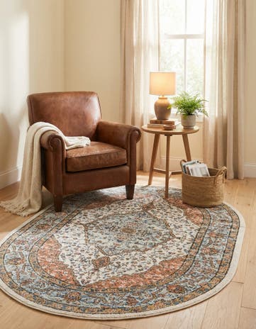 Ivory Nyla Oval Rug