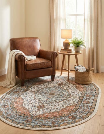 Ivory Nyla Oval Rug