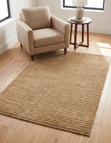 4' 1 x 6' 1 Hand Knotted Modern Ziegler Wool Rug