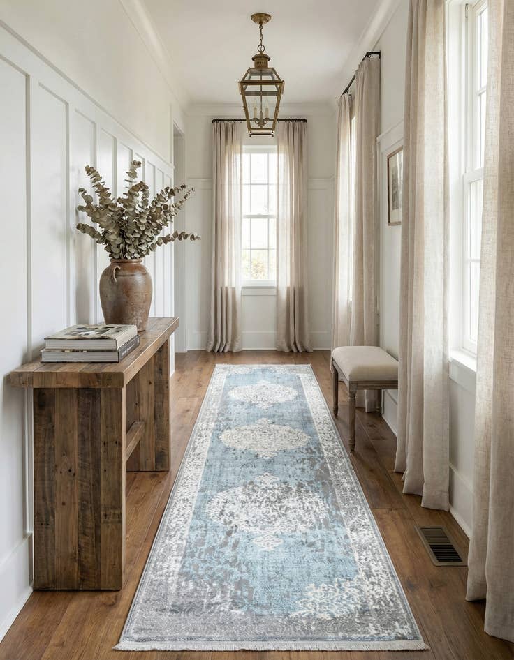 Detail image of 2' 7 x 12' New Vintage Runner Rug