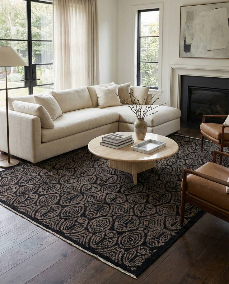 Detail image of 8' 3 x 10' 1 Hand Knotted Darya Wool Rug
