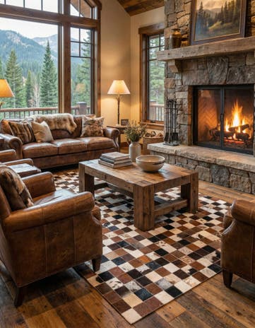 5' x 8' Cowhide Rug