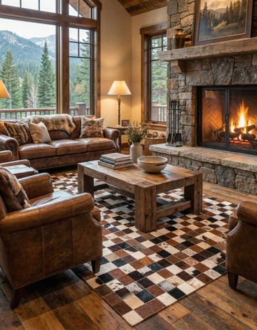 5' x 8' Cowhide Rug