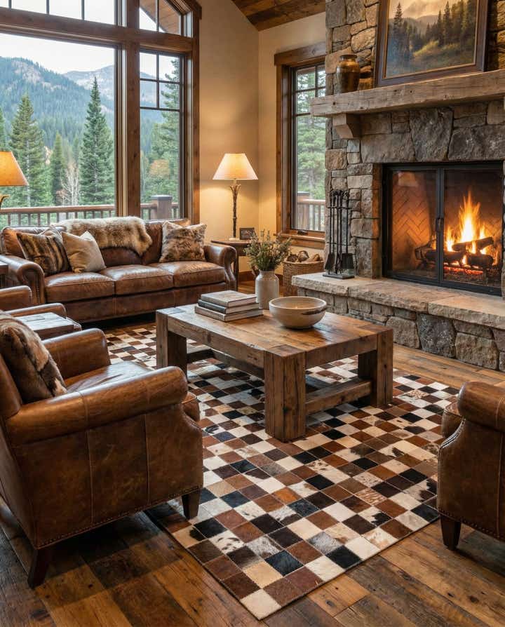 5' x 8' Cowhide Rug