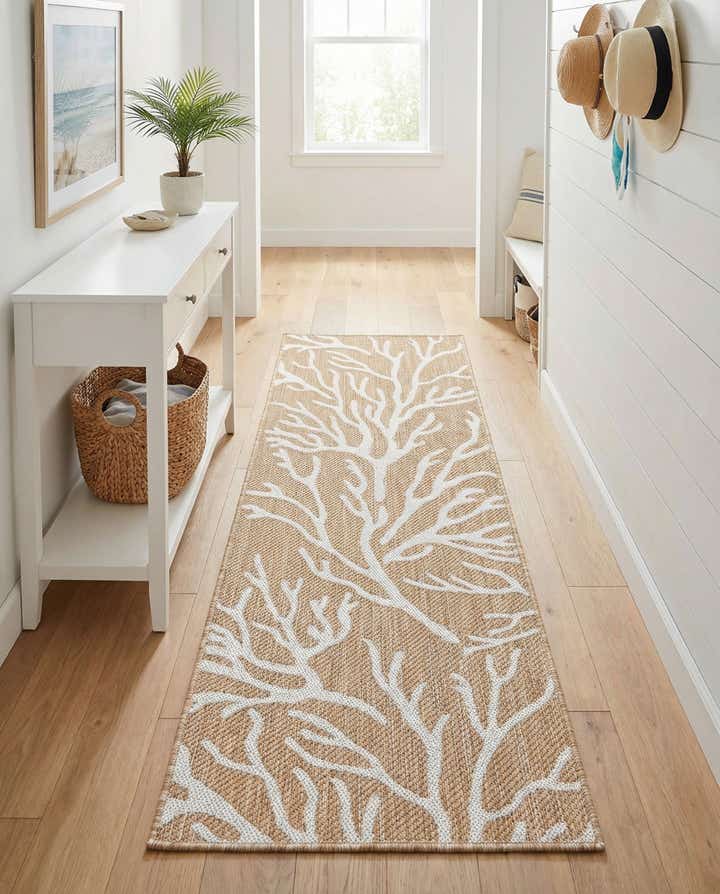 2' x 6' Easy-Clean Coastal Indoor / Outdoor Runner Rug