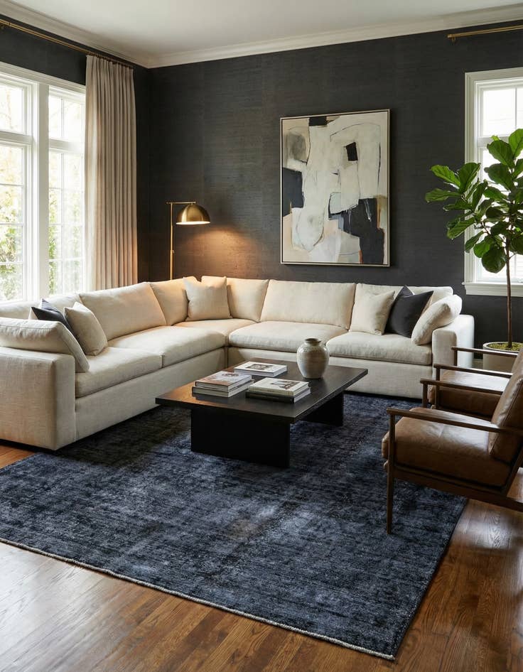 Detail image of 9' 10 x 12' 6  Hand Knotted Ultra Vintage Persian Wool Rug