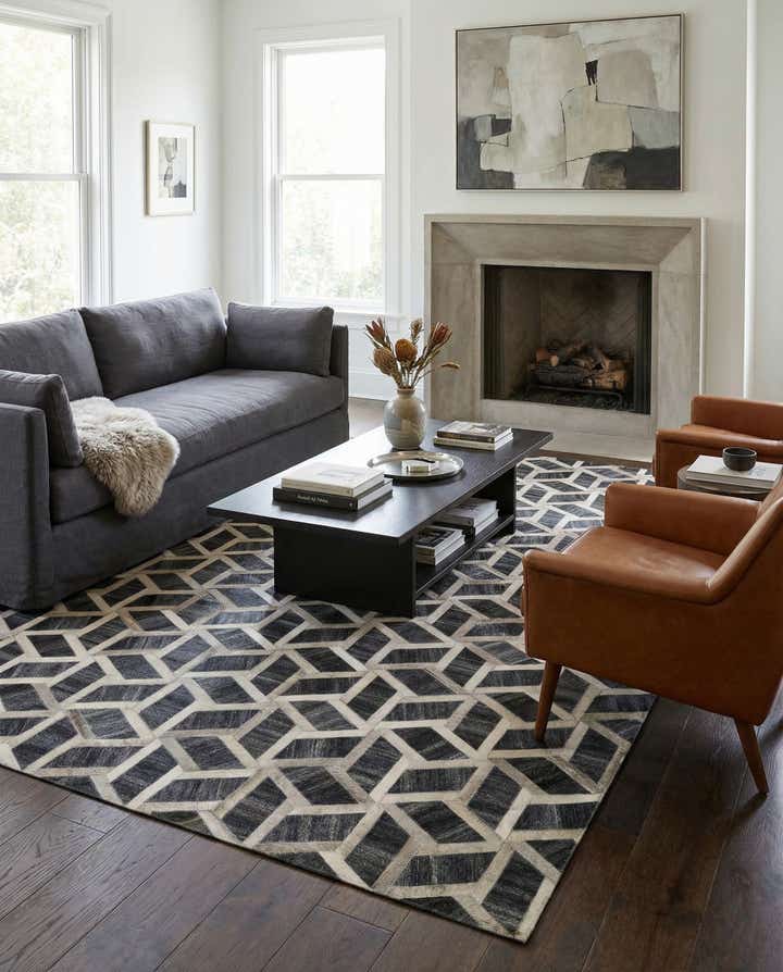 5' x 8' 1 Cowhide - Patchwork Rug