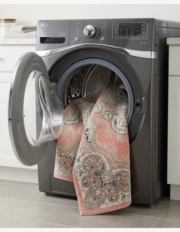 Rose Pink Kamala Washable Rug