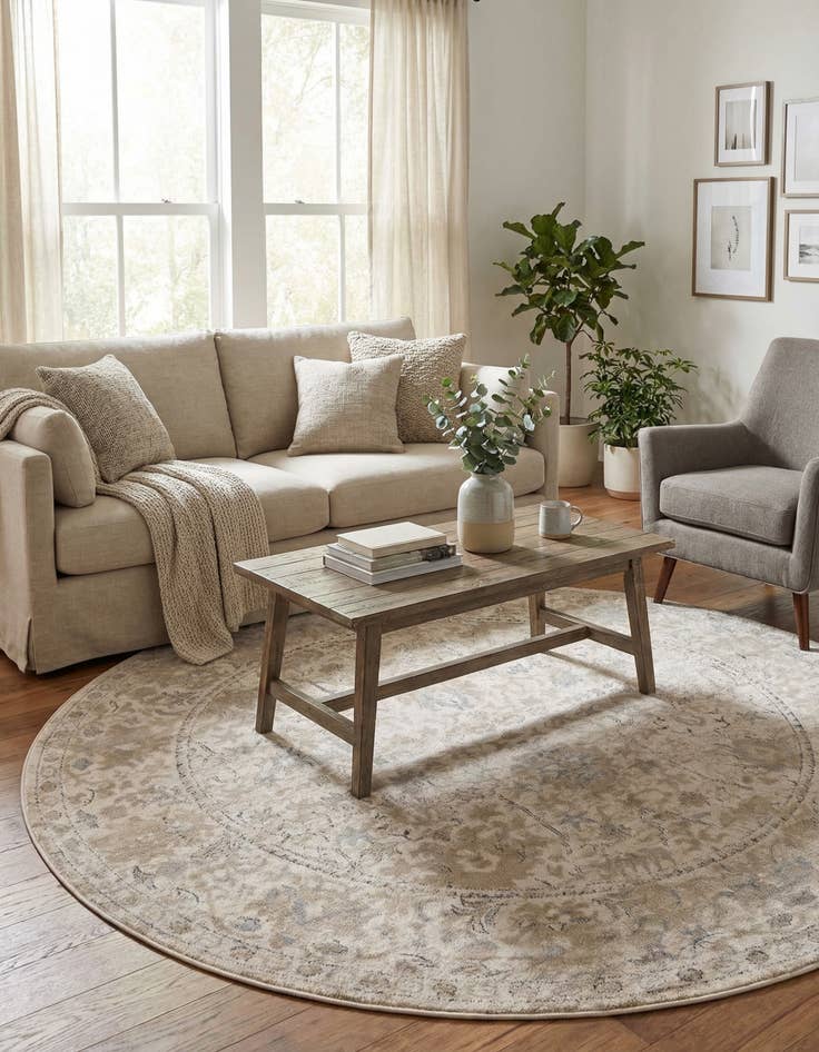 Detail image of 7' x 7' Oregon Round Rug