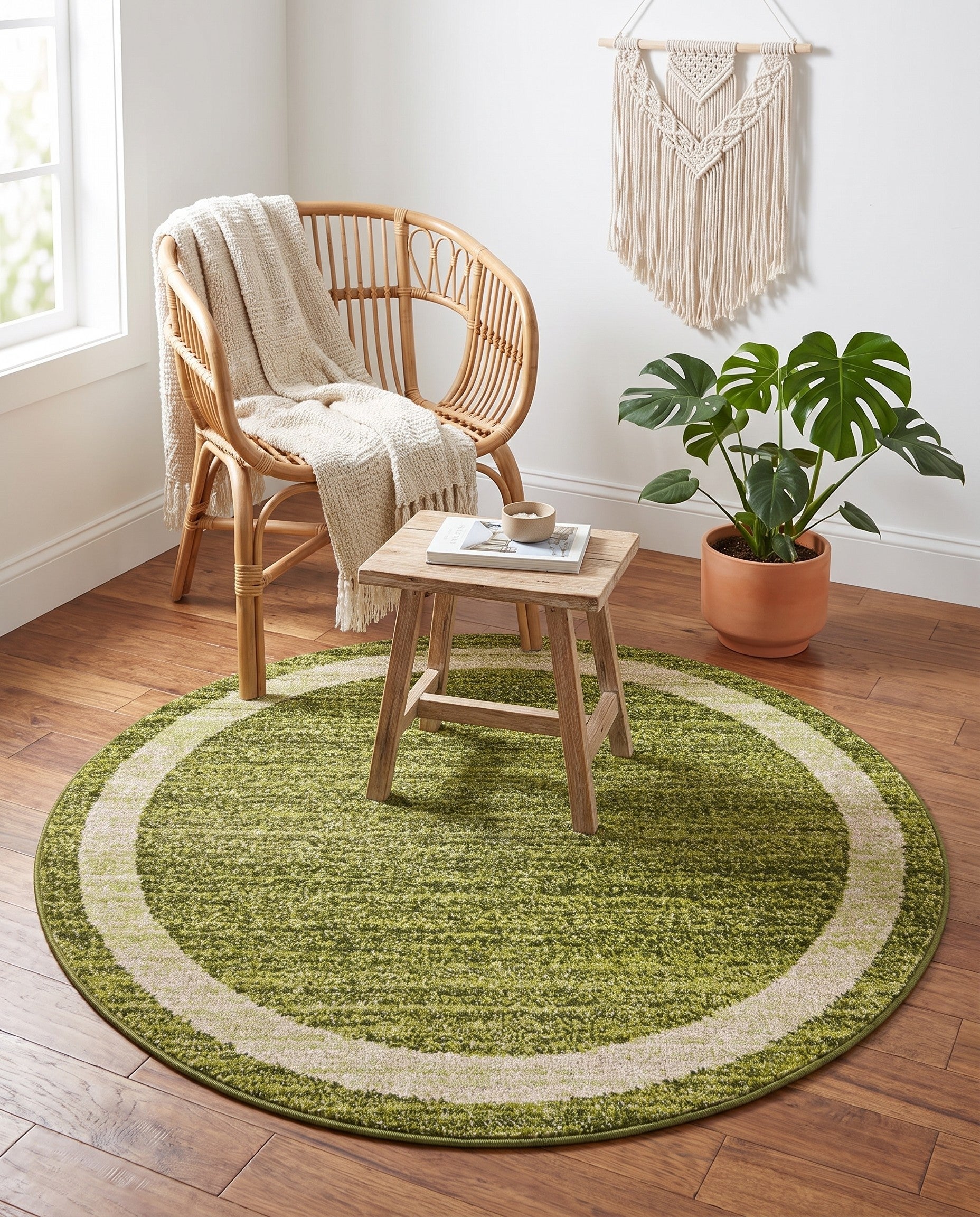 4' x 4' Angelica Round Rug