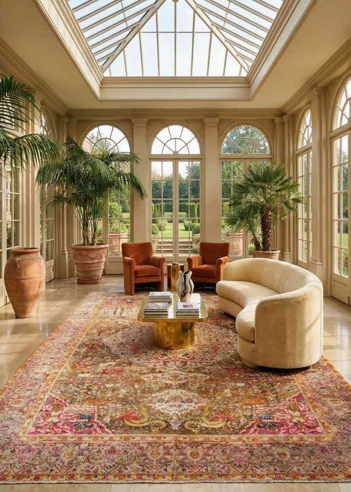 10' 1 x 13' Hand Knotted Kundan Rug