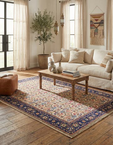 6' 5 x 9' 9 Hand Knotted Moroccan Wool Rug