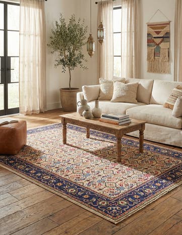 6' 5 x 9' 9 Hand Knotted Moroccan Wool Rug