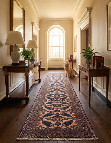 2' 3 x 15' 11 Hamedan Wool Runner Rug