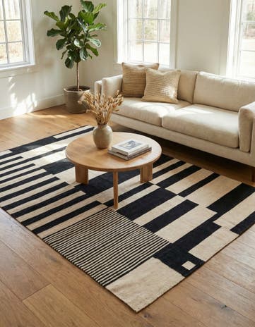 5' 8 x 7' 8 Hand Woven Kilim Modern Wool Rug