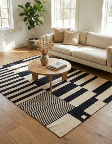 5' 8 x 7' 8 Hand Woven Kilim Modern Wool Rug