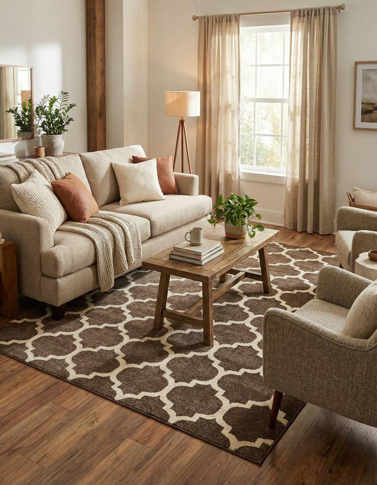 Detail image of  6' x 9' Lattice Rug