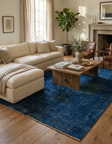 6' 3 x 9' 2 Hand Knotted Ultra Vintage Persian Wool Rug