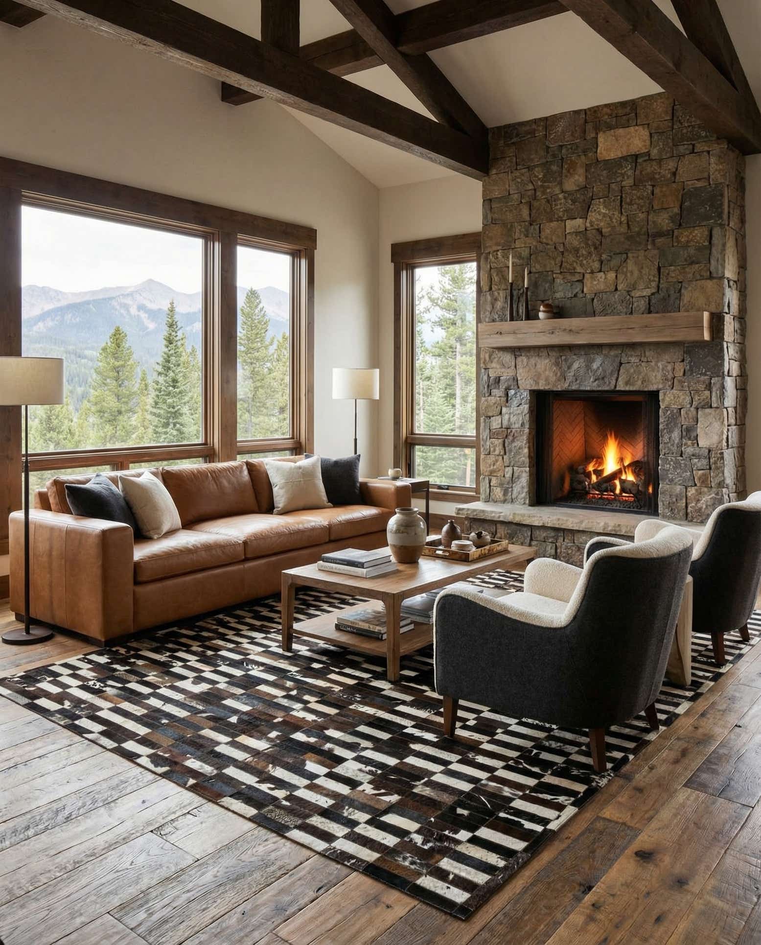 8' 3 x 9' 11 Cowhide - Patchwork Rug