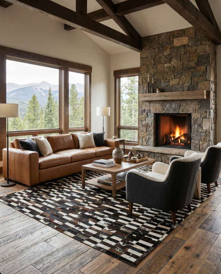 8' 3 x 9' 11 Cowhide - Patchwork Rug