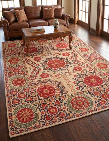 6' 1 x 8' 9 Hand Knotted Ariana Ziegler Oriental Rug