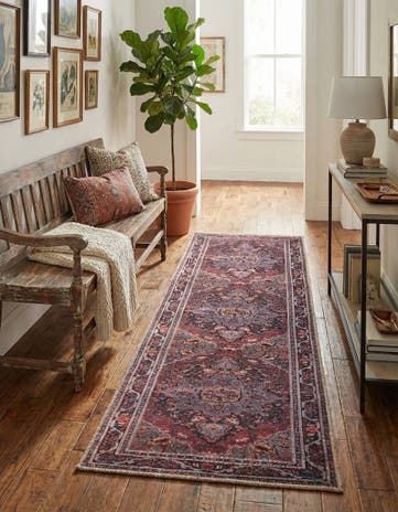 2' x 5' Washable Timeless Runner Rug