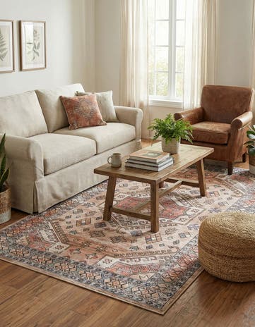 5' x 8' Washable Timeless Rug
