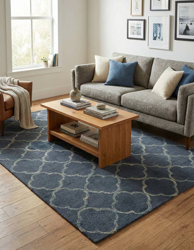 Detail image of 5' 1 x 8' 1 Luna Wool Rug