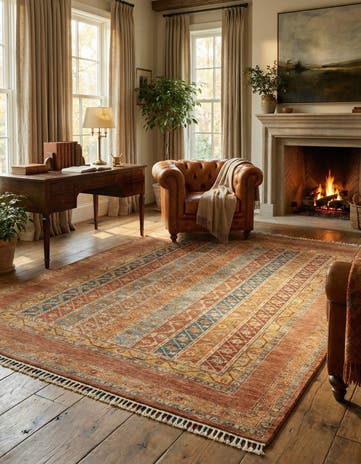 5' x 6' 4 Hand Knotted Ariana Ziegler Rug