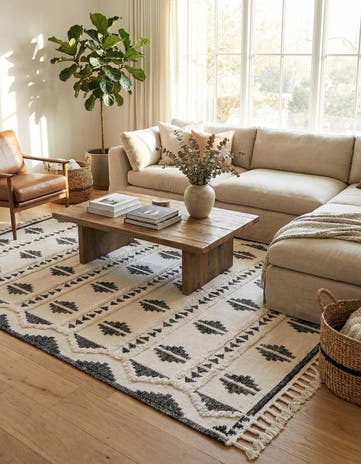 10' x 14' 1 Hand Woven Arizona Wool Rug