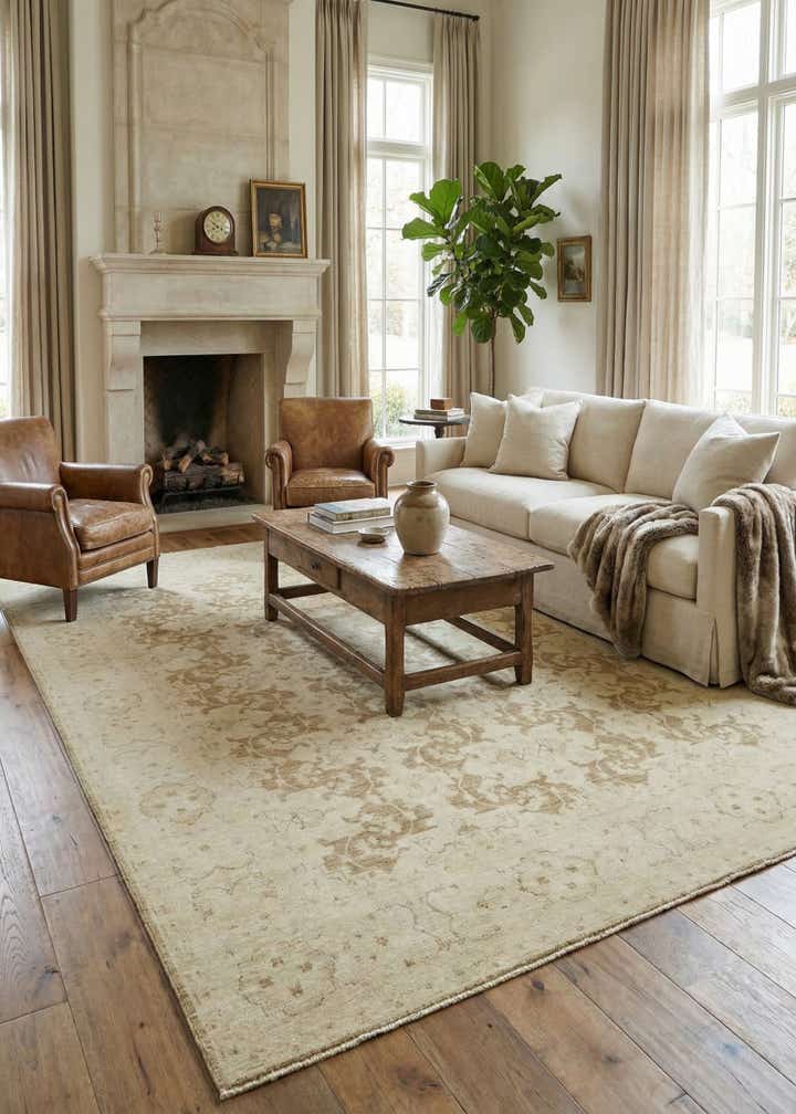 8' 10 x 11' 5 Hand Knotted Peshawar Ziegler Rug