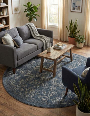 5' 3 x 5' 3 Oregon Round Rug