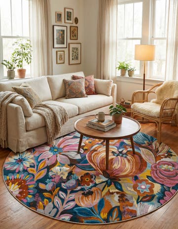 Blossom Round Rug