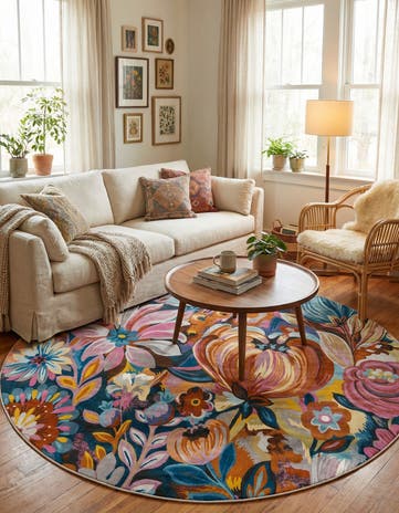 Blossom Round Rug