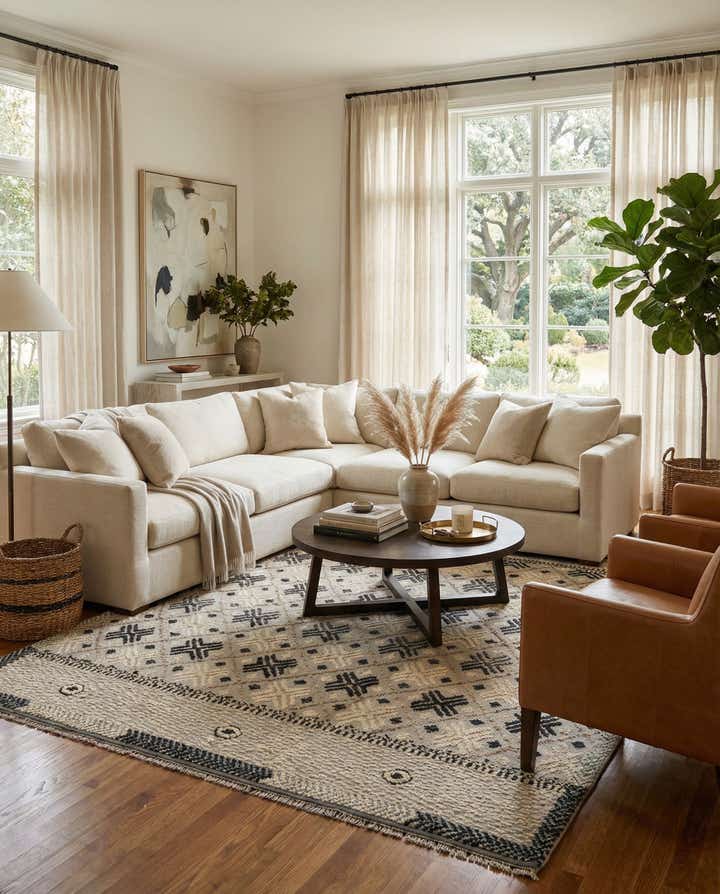 7' 6 x 10' 7 Hand Knotted Darya Wool Rug