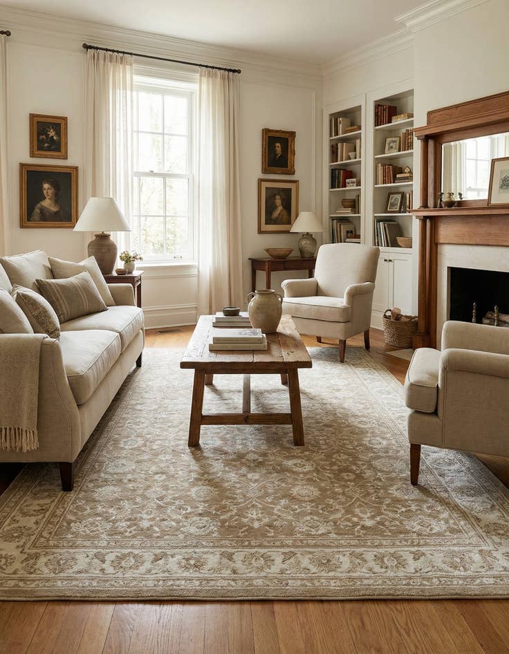 Detail image of 7' 10 x 11' 6 Hermitage Rug