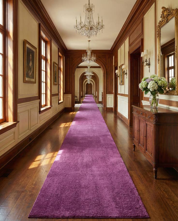 Detail image of 2' 7 x 98' 5 Solid Frieze Runner Rug