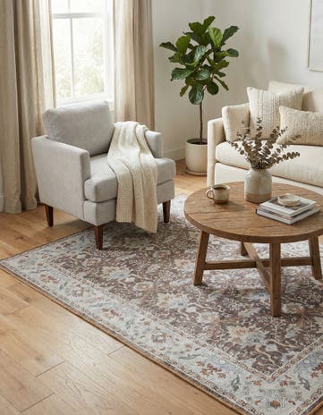 3' 6 x 5' 6 Washable Timeless Rug