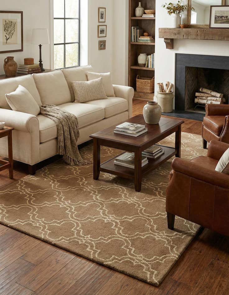 Detail image of 5' 1 x 8' Luna Wool Rug