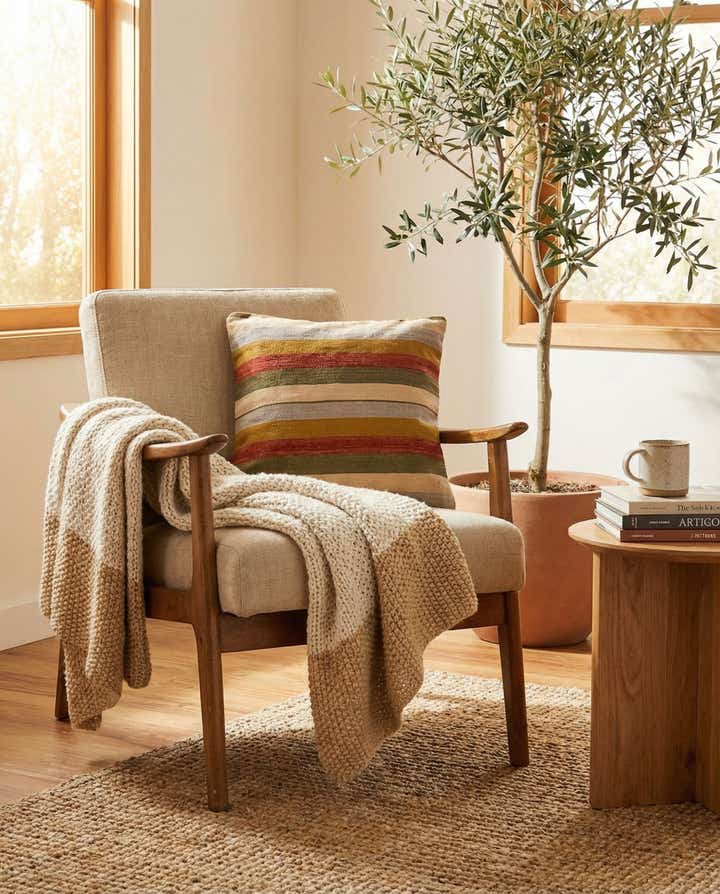 3' x 3' 1 Hand Woven Pillow Wool Square Rug