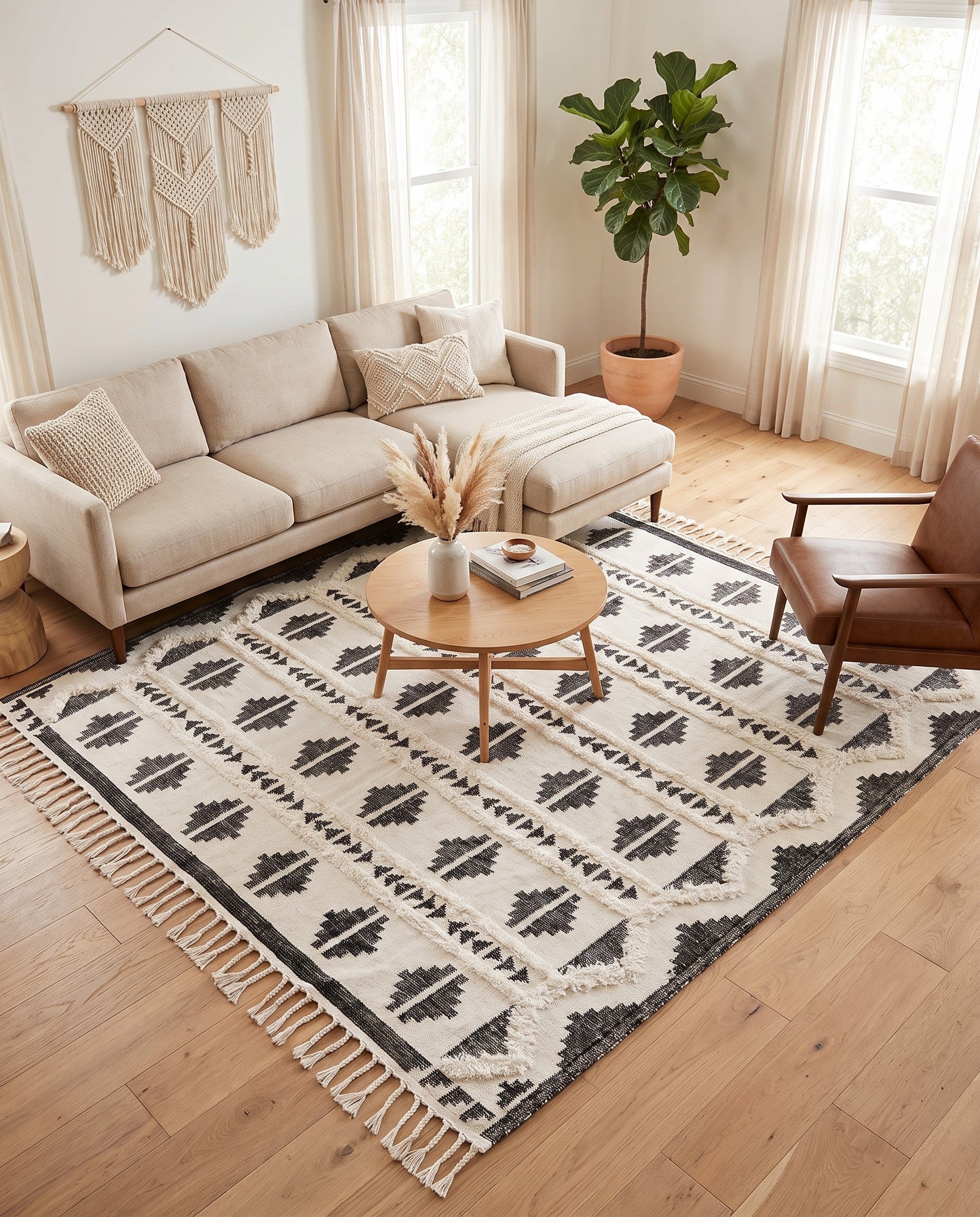 10' x 10' Hand Woven Arizona Wool Square Rug