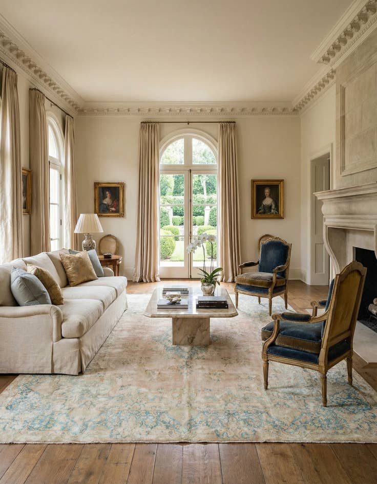 Detail image of 9' 9 x 12' 10 Vintage Royal Wool Rug