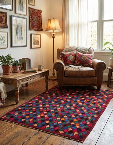 3' 1 x 4' 9 Hand Knotted Balouch Wool Rug