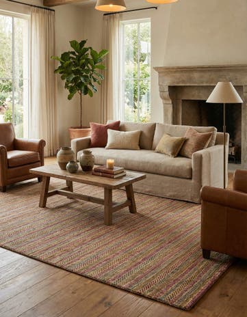 6' 6 x 8' 1 Hand Knotted Kashkuli Gabbeh Oriental Wool Rug