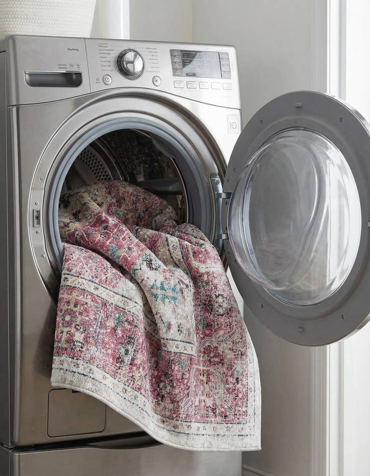 Detail image of 7' 10 x 10'  Washable Yara Rug